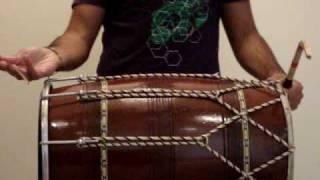 How to Play Dhol  Basic Explanation of Beats [upl. by Jerman]