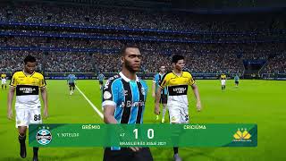 Grêmio x Criciúma  Brasileirão 2024  pes gameplay [upl. by Dove348]