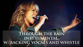 Mariah Carey  Through the rain Instrumental with Backing vocals and Whistles [upl. by Nnaecarg]