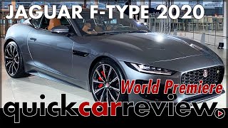 2020 JAGUAR FTYPE R World Premiere Facelift Engine Walk around New Facts MJ 2021 Review English [upl. by Asseniv]