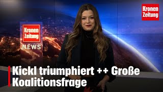 Kickl triumphiert  Große Koalitionsfrage  kronetv NEWS [upl. by Adnohsirk487]