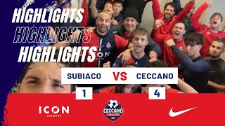 Vis Subiaco  Ceccano 14 Highlights [upl. by Vary]