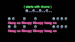 Hang on Sloopy Karaoke The McCoys [upl. by Jamison]