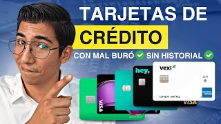 5 Tarjetas de Crédito que SIEMPRE APRUEBAN  Sin Importar tu Historial [upl. by Vivienne263]