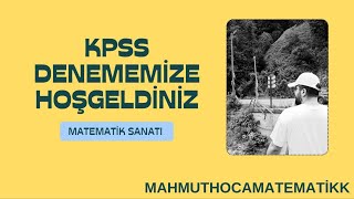 KPSS DENEMESİ ORTAÖĞRETİM VE ÖNLİSANS kpss [upl. by Goober]