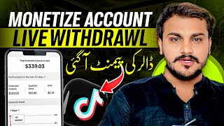 TikTok Earning Withdrawal Proof  TikTok Monetisation in Pakistan 🇵🇰 [upl. by Hearn]