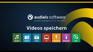 Audials 2016 in 120 Sekunden Videos von VideoStreamingDiensten speichern [upl. by Oicam]