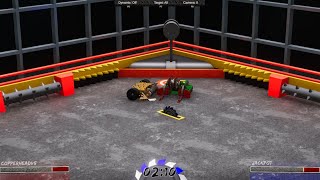 New Battlebots Pack in Battle RC  Green Square Plays Battle RC [upl. by Ddal]