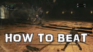 Bloodborne How to Beat Abhorrent Beast BOSS Ailing Loran Chalice Dungeon [upl. by Cofsky]