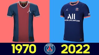 LÉvolution du Kit de Football du Paris SaintGermain 2022  Tous les Maillots de Football du PSG [upl. by Pandich]