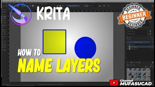 How To Name Layers In Krita [upl. by Loree315]