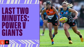 Last Two Minutes Yartapuulti v GWS Giants  Week 10 2024  AFLW [upl. by Toille]