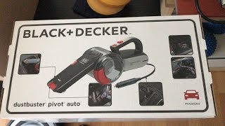 Black Decker car vacuum cleaner Dustbuster pivot auto [upl. by Tayler]