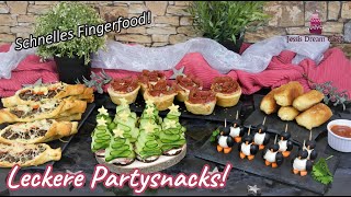 5 Schnelle PartySnacks Leckeres Fingerfood zu Festlichkeiten [upl. by Navinod]