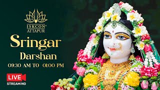 Live Darshan 910 am  100 pm at ISKCON Attapur on 22nd October 2024 [upl. by Enyleuqcaj]