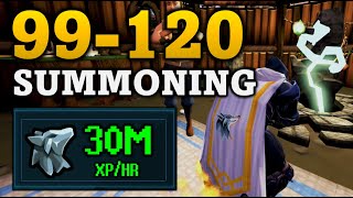 Fastest 99120 Summoning Training Method in RuneScape 3 [upl. by Renferd]