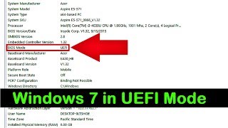 How to Install Windows 7 in UEFI Mode Complete Tutorial [upl. by Meurer]