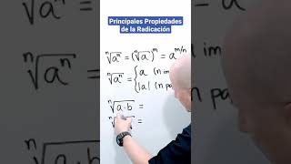 Principales Propiedades de la Radicación  shorts [upl. by Ced]