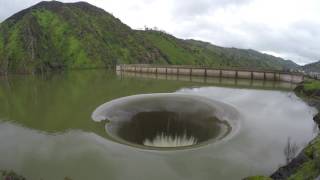 Monticello Dam Morning Glory Spillway 4K [upl. by Ivel348]