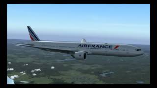 AF345 777300ER AIR FRANCE MONTREAL  PARIS [upl. by Camila529]