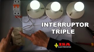 Cómo instalar un interruptor triple [upl. by Enra]