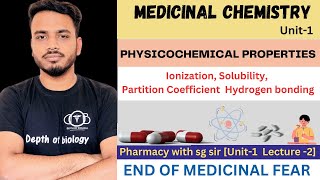 physicochemical properties  Ionization  Solubility  Partition Coefficient  Hydrogen bonding [upl. by Brigette]