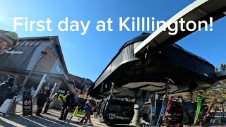 Day one of the season at Killington ski killington skitheeast [upl. by Sucramej542]