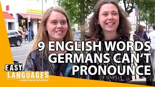 9 English words Germans cant pronounce [upl. by Valenka]