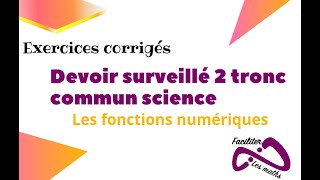 Devoir 2 math tronc commun semestre 2 [upl. by Fernand]