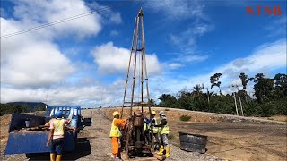 A Soil Investigation Work Borehole Drilling SPT amp Rock Coring [upl. by Culberson]