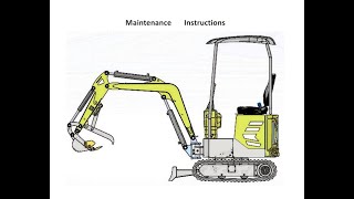 DM12C Mini Excavator Manual [upl. by Hplodnar617]