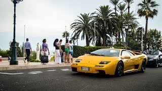 Lamborghini Diablo VT 60 SE in Monaco Monaco 2013 [upl. by Airetas]