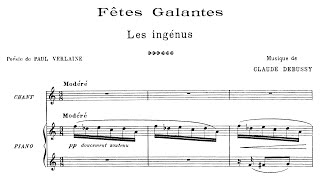 Claude Debussy  Fêtes galantes book 2 1904 [upl. by Atekan272]