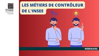 Découvrez les métiers de contrôleur de lInsee [upl. by Ahsetan]