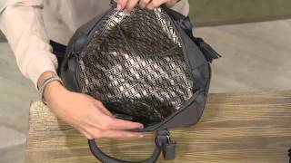 Tignanello Glove Leather Satchel Handbag on QVC [upl. by Joash54]