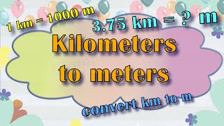 Km to m  Kilometers to Meters  Word Problems  Maths  Grade 3 4  Worksheet style Questions [upl. by Nellak15]