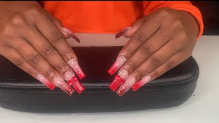 Red Holiday Nails [upl. by Otreblaug343]