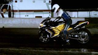 2012 Roaring Toyz Custom Kawasaki Ninja ZX14R Dragstrip Burnout Before Fast Pass [upl. by Herrod]