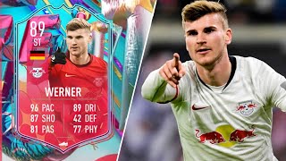 HES UNREAL 89 FUT BIRTHDAY WERNER PLAYER REVIEW  FIFA 23 Ultimate Team [upl. by Barbabra]