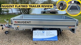 Nugent F3117S Flatbed Trailer MGW 2700KG 102 x 57  309cm x 170cm FULL REVIEW [upl. by Noskcire]