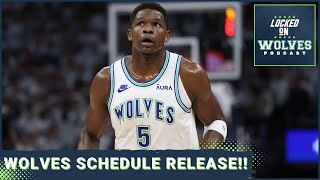 Minnesota Timberwolves Schedule Release National TV  Premiere Matchups Galore [upl. by Vedetta]