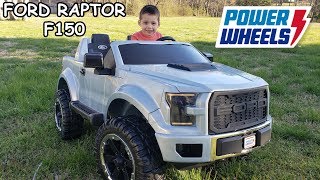 Power Wheels Ford Raptor F150 Unboxing Assembly and Playtime  Ride On Toy Car for kids [upl. by Biddick]