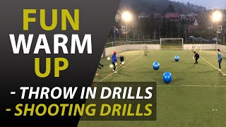 HOW TO TRAIN THROW INS IN FOOTBALL  THROW IN DRILLS  SHOOTING DRILLS 7 [upl. by Isolt]