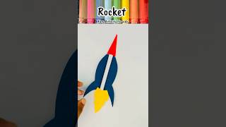 Rocket Paper Craft for Kids How to Make Rocket  🚀 DIY Craft  Vehicles Day Craft idea [upl. by Chesney]