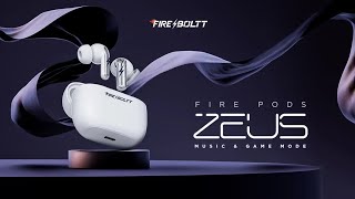 FireBoltt FirePods Zeus TWS earbuds with AI ENC amp 40 hours battery life launched in India [upl. by Aicilif]