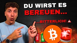 Bitcoin Abverkauf Lösen Rezessionsängste einen Crash aus 🚨 [upl. by Ellehcrad]