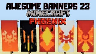 ✔ 5 AWESOME MINECRAFT BANNER DESIGNS WITH TUTORIAL 23 [upl. by Ogires]