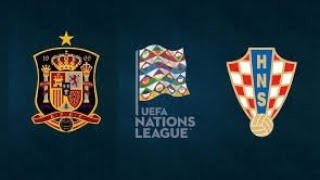 SPAGNACROAZIA UEFA NATIONS LEAGUE CRONACA LIVE STREAMING [upl. by Colson]