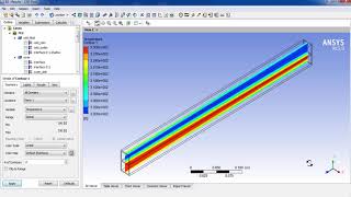 Parallel Plate Heat Exchanger ANSYS FLUENT [upl. by Fawne]