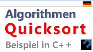 Algorithmen Quicksort rekursiv C SORTIEREN [upl. by Austina]